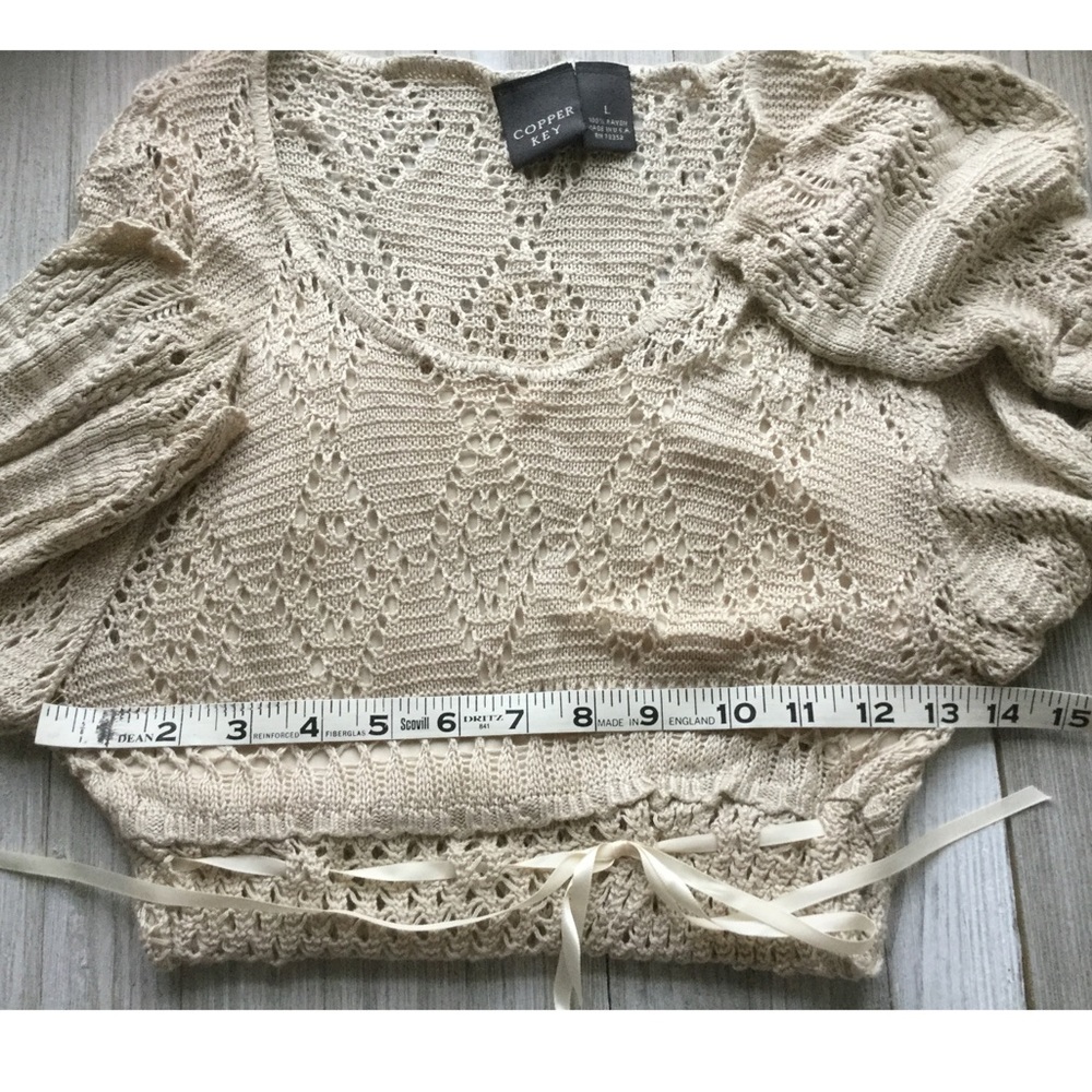 COPPER KEY CROCHET TOP - Picture 5 of 5
